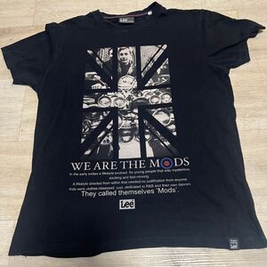 Lee We Are the Mods Shirt Size Large Black‎  England Punk Skinhead Mod The Clash